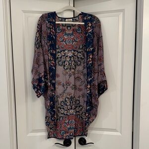 Anthropologie Floral Kimono Cardigan